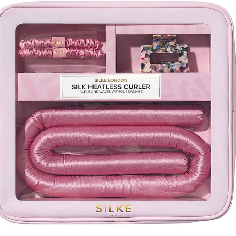 Never opened- Pink Heatless Curler SILKE London
